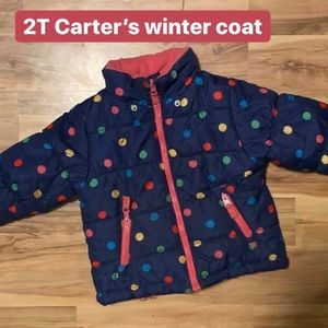 Winter coat 2T, Carter’s